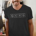 Chemistry Teacher Nachos Periodic Table Adults Short Sleeve Classic Fit Collarless Crew Neck T-Shirt Small Men's V-Neck T-Shirt, funny gift