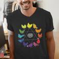 Chicken Themed Color Wheel Educational Art Teacher Artist Men Women Girls Kids Men's V-Neck T-Shirt, funny gift Chicken Themed Color Wheel Educational Art Teacher Artist Men Women Girls Kids Men's V-Neck T-Shirt, funny gift