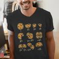 Chocolate Cookie Quick Math Fraction Math Teachers For Men Women Girls Kids Men's V-Neck T-Shirt, funny gift