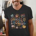 Choose To Include Inclusion Matters Autism Awareness Teacher Men Women Girls Kids Men's V-Neck T-Shirt, funny gift Choose To Include Inclusion Matters Autism Awareness Teacher Men Women Girls Kids Men's V-Neck T-Shirt, funny gift