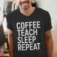 Coffee Teach Sleep Repeat Shirt Coffee Men Women Teacher Men's V-Neck T-Shirt, funny gift Coffee Teach Sleep Repeat Shirt Coffee Men Women Teacher Men's V-Neck T-Shirt, funny gift