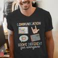 Communication Looks Different For Everyone SPED Teacher ASD Men's V-Neck T-Shirt, funny gift Communication Looks Different For Everyone SPED Teacher ASD Men's V-Neck T-Shirt, funny gift