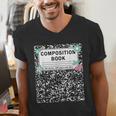 Composition Book Notebook Teachers Matching Group Halloween Men's V-Neck T-Shirt, funny gift Composition Book Notebook Teachers Matching Group Halloween Men's V-Neck T-Shirt, funny gift
