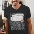 Composition Notebook Costume Adult Halloween For Teacher Men's V-Neck T-Shirt, funny gift