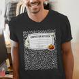 Composition Notebook Costume Adult Halloween For Teachers Men's V-Neck T-Shirt, funny gift Composition Notebook Costume Adult Halloween For Teachers Men's V-Neck T-Shirt, funny gift