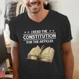 Cool History Teacher Read The Constitution For The Articles Men's V-Neck T-Shirt, History Teacher Shirts, funny gift