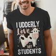Cow Teacher Lover Men's V-Neck T-Shirt, funny gift