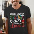 Crazy Teacher Men Women School Teachers Men's V-Neck T-Shirt, funny gift