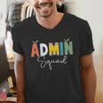 Cute Admin Squad Crew Team Back To School Teacher For Men Women Men's V-Neck T-Shirt, funny gift Cute Admin Squad Crew Team Back To School Teacher For Men Women Men's V-Neck T-Shirt, funny gift