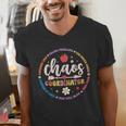 Cute Chaos Coordinator Teacher First Day Of School Men's V-Neck T-Shirt, funny gift Cute Chaos Coordinator Teacher First Day Of School Men's V-Neck T-Shirt, funny gift