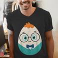 Cute Good Egg Teacher Halloween Costume Food Group Men's V-Neck T-Shirt, funny gift