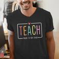 Cute Teacher Life Teach Them To Be Kind School Mom Teachers Men's V-Neck T-Shirt, funny gift Cute Teacher Life Teach Them To Be Kind School Mom Teachers Men's V-Neck T-Shirt, funny gift