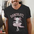 Dancolotl Ballerina Axolotl Ballet Dance Teacher Men's V-Neck T-Shirt, funny gift