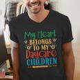 Daycare Children Childcare Provider Teacher PreK Nursery Men's V-Neck T-Shirt, funny gift
