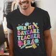 In My Daycare Teacher Era Daycare Provider Kids Men's V-Neck T-Shirt, funny gift