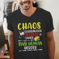 Daycare Teacher School Chaos Coordinator Toddler Tamer For Men Women Kids Men's V-Neck T-Shirt, funny gift