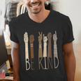 Deaf Be Kind Sign Language Hand Talking Teachers Interpreter Men's V-Neck T-Shirt, funny gift Deaf Be Kind Sign Language Hand Talking Teachers Interpreter Men's V-Neck T-Shirt, funny gift