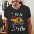 I Dig Kindergarten Student Teacher Construction First Day Men's V-Neck T-Shirt, funny gift I Dig Kindergarten Student Teacher Construction First Day Men's V-Neck T-Shirt, funny gift