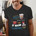 Disney Minnie Mouse Beautiful Day For Learning Teacher's Day Men's V-Neck T-Shirt, funny gift Disney Minnie Mouse Beautiful Day For Learning Teacher's Day Men's V-Neck T-Shirt, funny gift