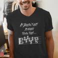 It Doesn't Get Scarier Halloween Music Teacher Costume For Men Women Men's V-Neck T-Shirt, funny gift