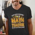 I Don't Need A Costume I'm A Math Teacher Halloween Men's V-Neck T-Shirt, funny gift