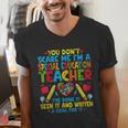 You Don't Scare Me I'm A Special Education Teacher SPED Men's V-Neck T-Shirt, funny gift You Don't Scare Me I'm A Special Education Teacher SPED Men's V-Neck T-Shirt, funny gift