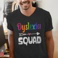 Dyslexia Awareness Month Dyslexia Teacher Therapist Men's V-Neck T-Shirt, funny gift Dyslexia Awareness Month Dyslexia Teacher Therapist Men's V-Neck T-Shirt, funny gift