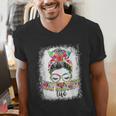 Early Head Start Life Messy Bun Back To School Teacher Women Men's V-Neck T-Shirt, funny gift Early Head Start Life Messy Bun Back To School Teacher Women Men's V-Neck T-Shirt, funny gift