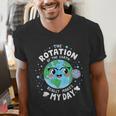 Earth Day Rotation Of The Earth Makes My Day Science Teacher Men's V-Neck T-Shirt, Science Teacher Shirts, funny gift Earth Day Rotation Of The Earth Makes My Day Science Teacher Men's V-Neck T-Shirt, Science Teacher Shirts, funny gift