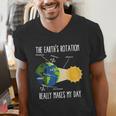 Earth Rotation Earth Day Science Teacher Kids Women Men's V-Neck T-Shirt, Science Teacher Shirts, funny gift Earth Rotation Earth Day Science Teacher Kids Women Men's V-Neck T-Shirt, Science Teacher Shirts, funny gift