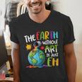 Earth Without Art Is Just Eh Artist Art Teacher Men's V-Neck T-Shirt, funny gift Earth Without Art Is Just Eh Artist Art Teacher Men's V-Neck T-Shirt, funny gift
