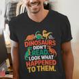 English Teacher Dinosaurs Didn’t Read What Happened To Them Men's V-Neck T-Shirt, English Teacher Shirts, funny gift English Teacher Dinosaurs Didn’t Read What Happened To Them Men's V-Neck T-Shirt, English Teacher Shirts, funny gift