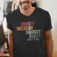 Equality Inclusion Diversity Equity Love Never Fails Teacher Men's V-Neck T-Shirt, funny gift