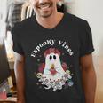 Espooky Vibes Maestra Halloween Spanish Mexican Teacher Men's V-Neck T-Shirt, funny gift Espooky Vibes Maestra Halloween Spanish Mexican Teacher Men's V-Neck T-Shirt, funny gift