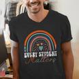 Every Student Matters Paraprofessional Support Teacher Men's V-Neck T-Shirt, funny gift