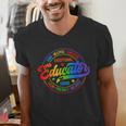 Exceptional Educator Squad Special Education Teacher Autism Men's V-Neck T-Shirt, funny gift Exceptional Educator Squad Special Education Teacher Autism Men's V-Neck T-Shirt, funny gift