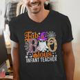 Fab Boo Lous Infant Teacher Halloween Costume Men's V-Neck T-Shirt, funny gift Fab Boo Lous Infant Teacher Halloween Costume Men's V-Neck T-Shirt, funny gift