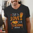 Fall In Love With Teaching 1st Grade Teacher Thanksgiving For Men Women Girls Kids Men's V-Neck T-Shirt, funny gift Fall In Love With Teaching 1st Grade Teacher Thanksgiving For Men Women Girls Kids Men's V-Neck T-Shirt, funny gift