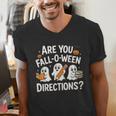 Are You Fall O Ween Directions Halloween Teacher Ghosts Men's V-Neck T-Shirt, funny gift Are You Fall O Ween Directions Halloween Teacher Ghosts Men's V-Neck T-Shirt, funny gift
