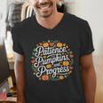 Fall Special Education Teacher Pumpkin Autumn Halloween Men's V-Neck T-Shirt, funny gift
