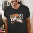 Fall Teacher Shirt 3rd Grade Teacher Retro Halloween Pumpkin Men's V-Neck T-Shirt, funny gift Fall Teacher Shirt 3rd Grade Teacher Retro Halloween Pumpkin Men's V-Neck T-Shirt, funny gift