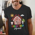 Farm Field Trip Squad Field Day 2025 Teachers Students Men's V-Neck T-Shirt, funny gift