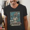 FCS Teacher Skeleton Halloween Family And Consumer Science Men's V-Neck T-Shirt, Science Teacher Shirts, funny gift