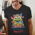 Feed The Reading Monster Halloween Teacher Men's V-Neck T-Shirt, funny gift Feed The Reading Monster Halloween Teacher Men's V-Neck T-Shirt, funny gift