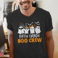 Fifth Grade Boo Crew Halloween Teacher Costume Men's V-Neck T-Shirt, funny gift Fifth Grade Boo Crew Halloween Teacher Costume Men's V-Neck T-Shirt, funny gift
