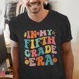 In My Fifth Grade Era 5th Grade Teacher Back To School Men's V-Neck T-Shirt, funny gift In My Fifth Grade Era 5th Grade Teacher Back To School Men's V-Neck T-Shirt, funny gift