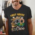 First Grade Zoo Field Trip Squad Matching Teacher Students Men's V-Neck T-Shirt, First Grade Teacher Shirts, funny gift