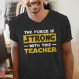 The Force Strong With This Teacher Men Women Kids Men's V-Neck T-Shirt, funny gift The Force Strong With This Teacher Men Women Kids Men's V-Neck T-Shirt, funny gift