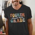 Fourth Grade Dream Team 4th Grade Teacher Back To School Men's V-Neck T-Shirt, 4th Grade Teacher Shirts, funny gift