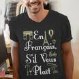 French Teacher En Francais S'Il Vous Plait End Of Year Men's V-Neck T-Shirt, funny gift French Teacher En Francais S'Il Vous Plait End Of Year Men's V-Neck T-Shirt, funny gift